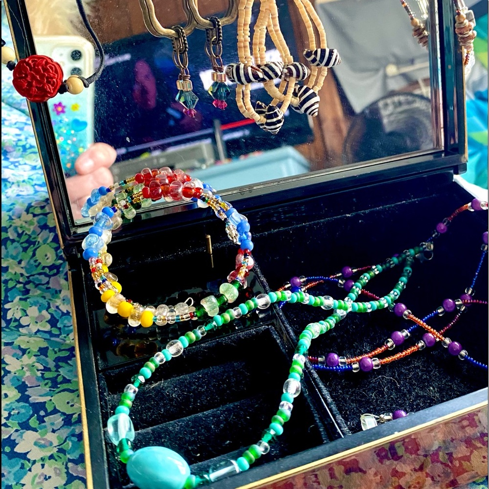 Collection of beaded jewelry
